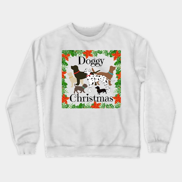 Doggy Christmas Crewneck Sweatshirt by designInk